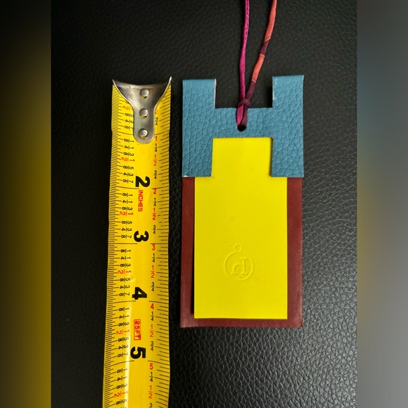 AUTHENTIC Rare Hermes leather bag charm - Picture 4 of 6